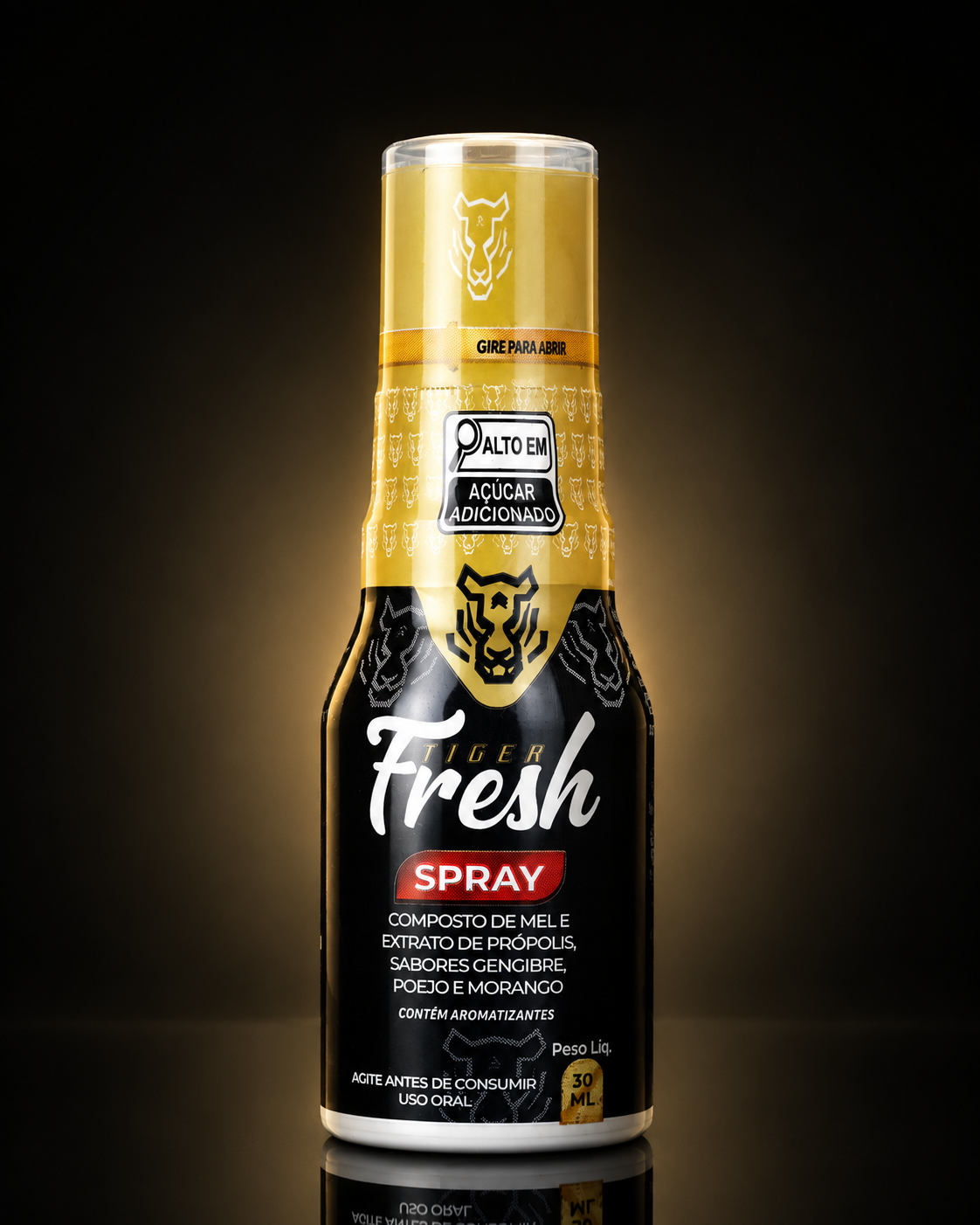 Fresh — Spray Bucal de Mel e Própolis com Gengibre, Poejo e Morango